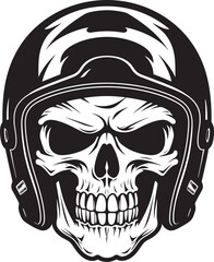 ArmorAdorned Helmeted Skull Logo Design KnightlyGuard Vector Icon with Skull in Helmet