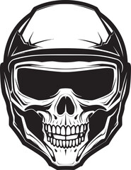 SkullDefender Vector Icon with Skull in Helmet GuardianGuard Helmeted Skull Graphic Logo