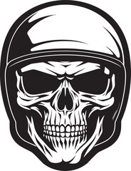 HelmHero Vector Icon with Skull in Helmet SkullDefender Helmeted Skull Graphic Logo