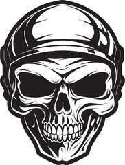 SentrySecure Vector Icon with Skull in Helmet ArmorAdorned Helmeted Skull Graphic Logo