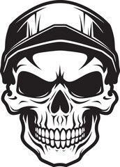 SafeSkull Vector Icon with Skull in Helmet HelmHero Helmeted Skull Graphic Logo
