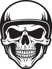 BoneDefender Helmeted Skull Logo Design Skull Sentinel Vector Icon with Skull in Helmet