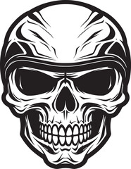 GuardianGrim Helmeted Skull Logo Design SafeSkull Vector Icon with Skull in Helmet