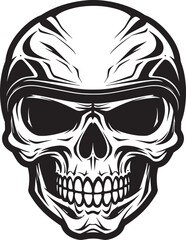 GuardianGrim Helmeted Skull Logo Design SafeSkull Vector Icon with Skull in Helmet