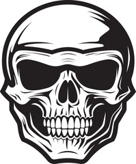 Skull Sentry Vector Logo with Skull in Helmet HelmHerald Helmeted Skull Icon Graphic