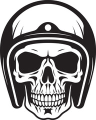 HelmKnight Skull Wearing Helmet Icon Design SkeleSentinel Vector Icon with Helmeted Skull