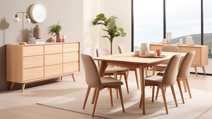 Contemporary JYSK Furniture and Scandi-Inspired Dining Setting: The Perfect Fusion of Functionality and Style