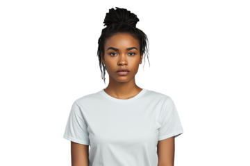 Close up of a worried african woman