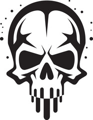 Hazardous Head Graphic Icon of Toxic Skull Venomous Visage Vector Logo featuring Toxic Skull