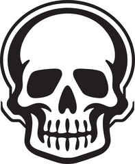 Toxicity Trophy Iconic Design of Toxic Skull Poisonous Portrait Toxic Skull Vector Logo Design