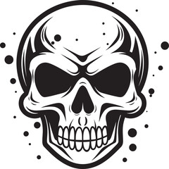 Virulent Visage Toxic Skull Vector Logo Toxicity Trophy Iconic Design of Toxic Skull