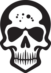 Hazardous Head Graphic Icon of Toxic Skull Venomous Visage Vector Logo featuring Toxic Skull