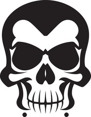 Biohazard Boneyard Vector Graphic of Toxic Skull Lethal Emblem Toxic Skull Logo Design Icon
