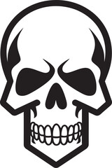 Virulent Visage Toxic Skull Vector Logo Toxicity Trophy Iconic Design of Toxic Skull