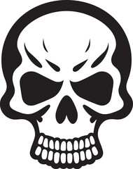 Lethal Emblem Toxic Skull Logo Design Icon Radioactive Remains Vector Icon of Toxic Skull