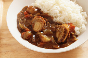 ホタテカレー　手料理