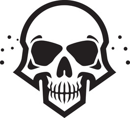 Virulent Visage Toxic Skull Vector Logo Toxicity Trophy Iconic Toxic Skull Design