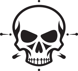Toxicity Trophy Iconic Toxic Skull Design Venomous Skull Toxic Vector Logo Design