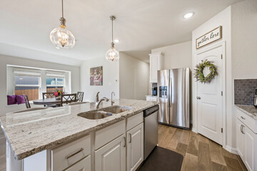 a home kitchen 