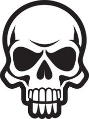 Lethal Mark Toxic Skull Logo Design Icon Radioactive Remains Vector Toxic Skull Icon