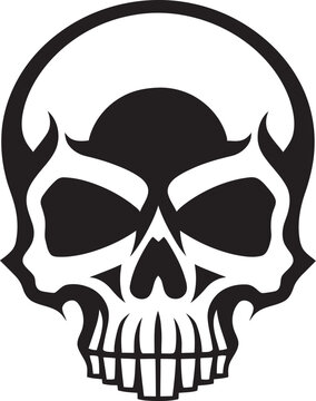 Venomous Skull Toxic Vector Logo Design Hazardous Emblem Graphic Icon of Toxic Skull