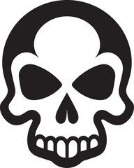 Contaminated Cranium Toxic Skull Icon Design Biohazard Boneyard Vector Graphic of Toxic Skull