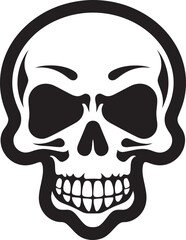 Virulent Visage Toxic Skull Vector Logo Toxicity Trophy Iconic Design of Toxic Skull