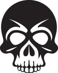 Contaminated Cranium Toxic Skull Icon Design Biohazard Boneyard Vector Graphic of Toxic Skull
