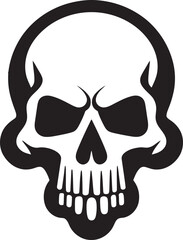 Virulent Visage Toxic Skull Vector Logo Toxicity Trophy Iconic Design of Toxic Skull