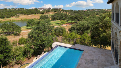 a luxury swimming pool 