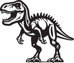 Ancient Artifact T Rex Vector Logo Prehistoric Pride Tyrannosaurus Graphic Emblem