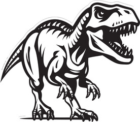 Prehistoric Pride Tyrannosaurus Graphic Emblem Paleontological Prestige T Rex Icon Design