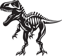Fototapeta premium Dino Dynasty Iconic T Rex Emblem Primeval Profile Tyrannosaurus Graphic Logo