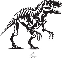 Rex Resurgence T Rex Vector Logo Tyrants Triumph T Rex Skeleton Graphic Emblem