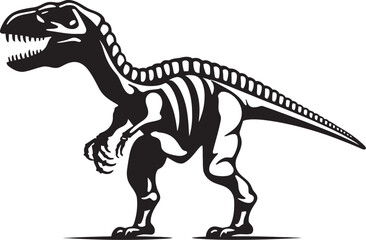 Rex Resurgence Tyrannosaurus Icon Design Tyrannosaurus Tribute T Rex Emblem Vector