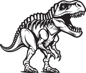 Tyrannosaurus Tribute T Rex Emblem Vector Dino Dynasty Iconic Tyrannosaurus Logo