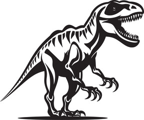 Fossil Finesse Tyrannosaurus Iconic Logo Vector Ancient Artifact Dino Skeleton Vector Graphic