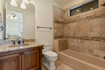 a home bathroom