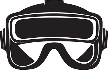 Immersive Interface Virtual Reality Vector Graphic Techno Vision VR Graphics Emblem