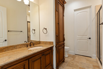 a home bathroom