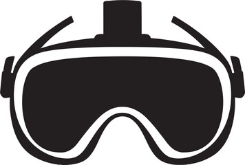Immersive Interface VR Goggles Logo Design Techno Visionary Virtual Reality Graphic Symbol
