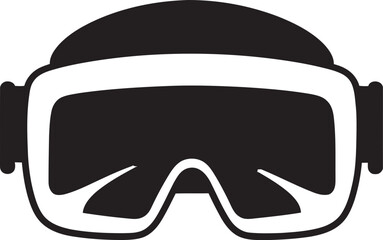 Digital Dream Virtual Reality Iconic Graphic Cyber Spectacles VR Goggles Emblem Design