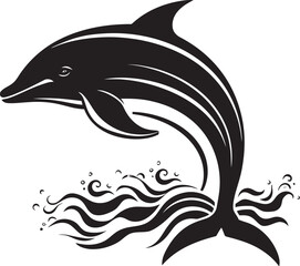 Whalesong Wonder Iconic Whale Design Symbolizing Ocean Harmony WhaleWatch Vector Logo Design for Nature Enthusiasts