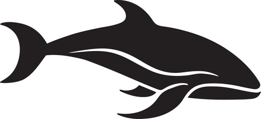 Leviathan Legacy Whale Vector Symbol Aqua Allegiance Iconic Whale Emblem