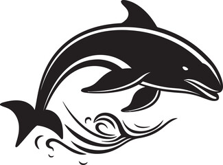 Leviathan Legacy Emblematic Icon Graphics Marine Melody Iconic Whale Logo
