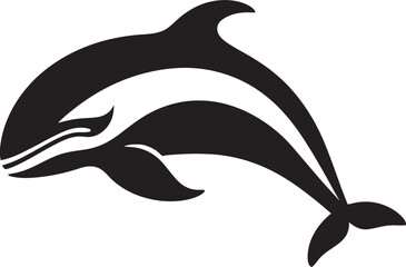 Maritime Melody Whale Logo Graphics Oceanic Opulence Vector Icon Design