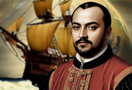 Don Vasco da Gama, Count of Vidigueira was a Portuguese explorer, the first European to sail directly to India rounding the Cape of Good Hope, generative ai