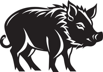 Razorback Rampage Iconic Boar Vector Design Mighty Tusker Wild Boar Logo Symbol