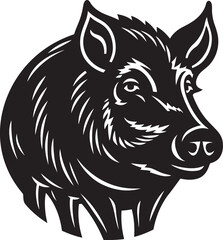 Untamed Tusk Vector Boar Symbol Snorting Sovereign Wild Boar Emblematic Logo