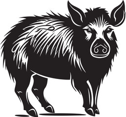 Ferocious Fury Iconic Boar Emblem Snout Sovereign Wild Boar Icon Design